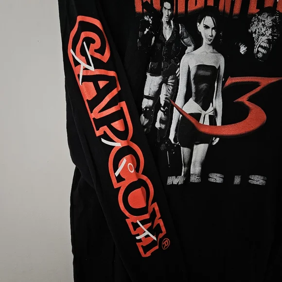 *SOLD* Capcom Resident Evil 3 : Nemesis rare longsleeve shirt - Picture 3 of 3